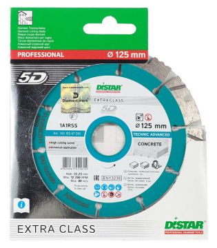 Диск алмазный по бетону Distar Technic Advanced 5D 125х22,22,2 мм
